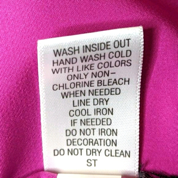 Simply Vera Wang Fuschia & Black Crystal Dress - Picture 9 of 9